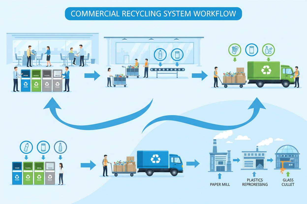 How Commercial Recycling Systems Work: A Complete Guide to Understanding Business Recycling