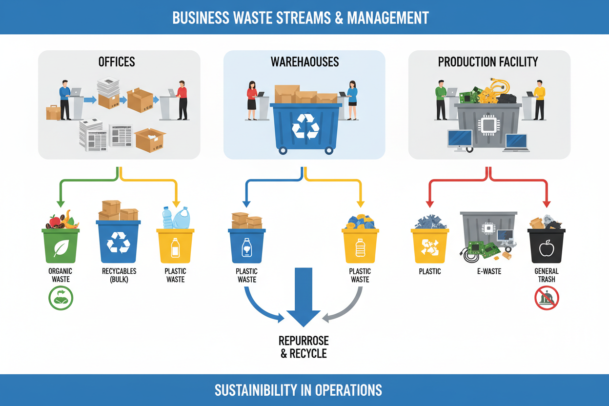Understanding Waste Streams in Businesses: A Practical Guide to Better Waste Management