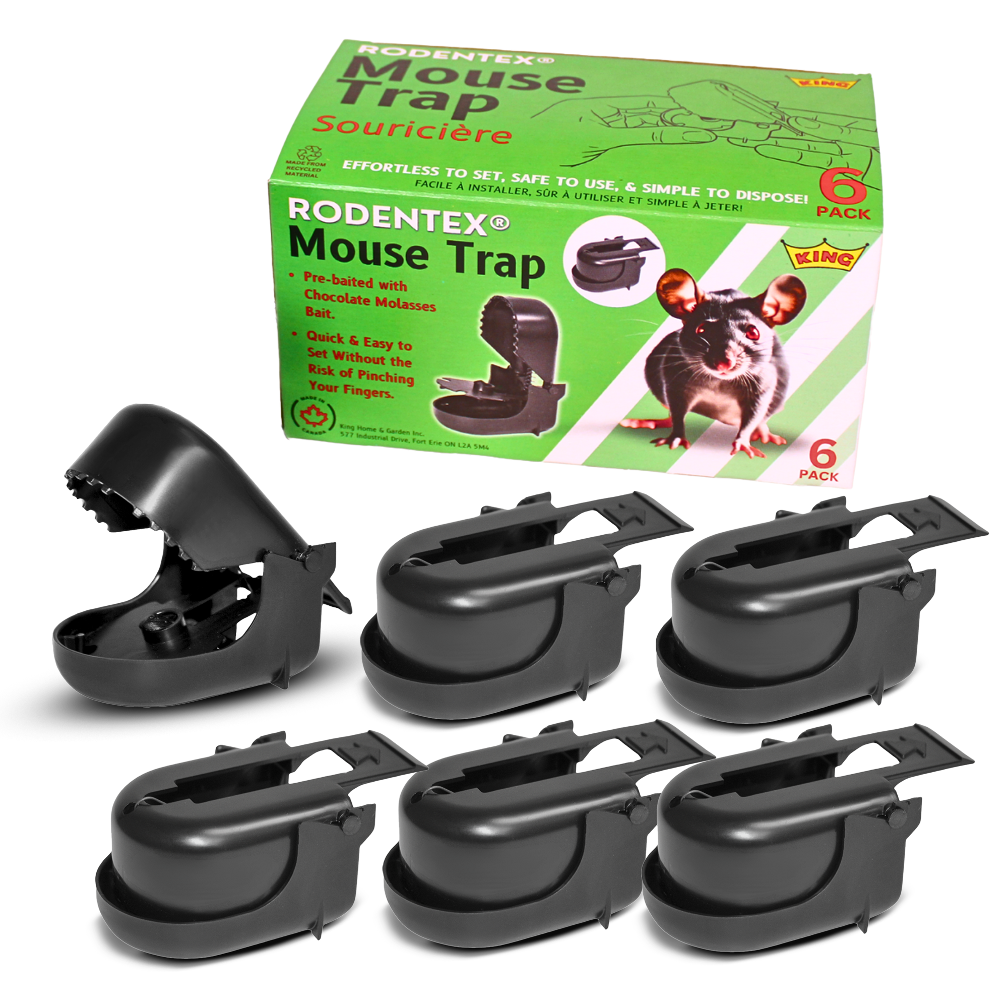 Rodentex mouse trap 6 pack