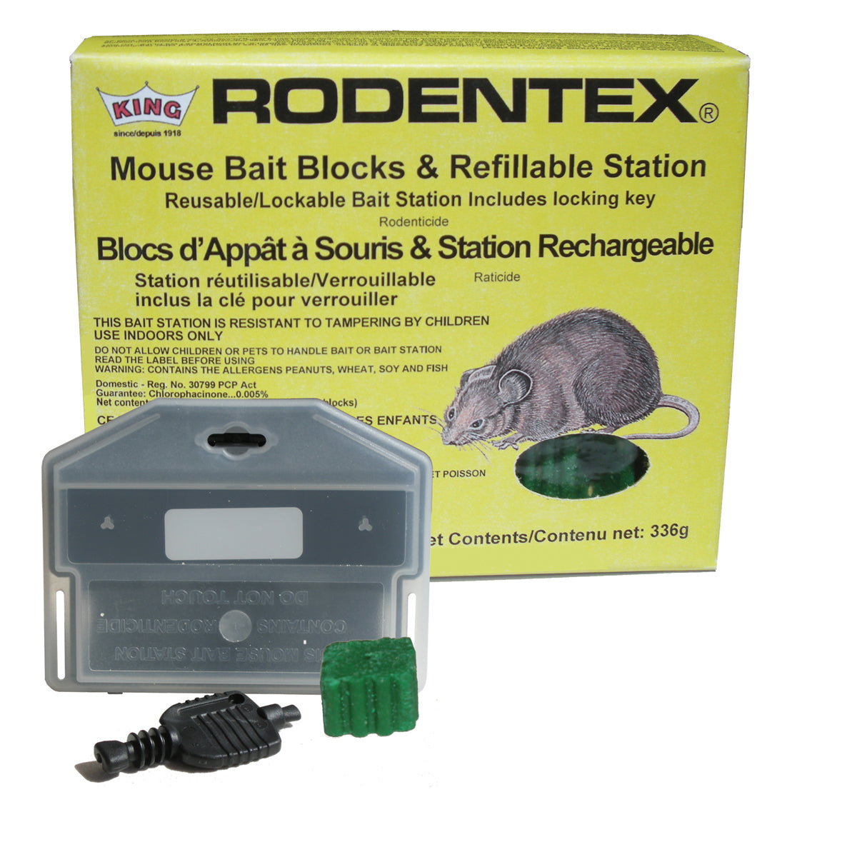 Mouse Bait blocks with station