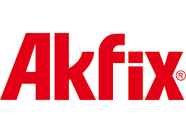 Red 'Akfix' logo on a white background