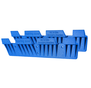 Recycle Bin Wall Mount (2 Pack), Garage Organizer, Blue Bin Hanger